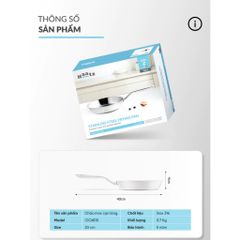 Chảo Cạn Inox 316 Cao Cấp Haatz 3 Lớp Liên Khối - Bảo Hành 5 Năm, Đa Năng Sử Dụng Cho Tất Cả Các Loại Bếp