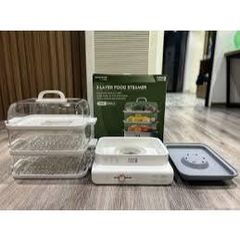 Nồi Hấp Điện Đa Năng 18L Lebenlang LBEL5031 - Nồi Hấp 3 Tầng 900W Giữ Chất Dinh Dưỡng, Tiện Lợi Cho Gia Đình