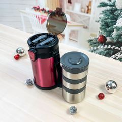 Bộ Hộp Cơm Giữ Nhiệt Easy Take Lunch Box LocknLock LHC8034 (2000ml) - Chất Liệu Cao Cấp