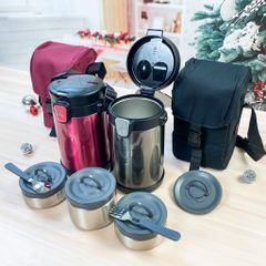 Bộ Hộp Cơm Giữ Nhiệt Easy Take Lunch Box LocknLock LHC8034 (2000ml) - Chất Liệu Cao Cấp