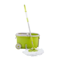 Bộ Cây Lau Nhà Xoay Tay 360 Độ LocknLock MOP-L003 - Có Bánh Xe, 2 Bông Lau, Chất Liệu Cao Cấp
