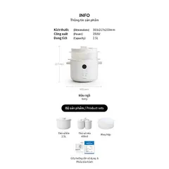 Nồi Nấu Chậm Đa Năng LocknLock Bianco 2.5L EJP164IVY - 7 Chức Năng, Gồm 4 Thố Sứ, Giữ Ấm & Hẹn Giờ 24H