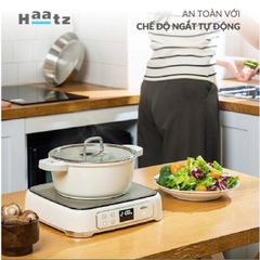 Bếp Từ Đơn Haatz HIS819 - 2100W Mặt Kính Ceramic - Màn Hình LED, 9 Mức Nhiệt, Hẹn Giờ, Bảo Hành 2 Năm, Tiết Kiệm Điện