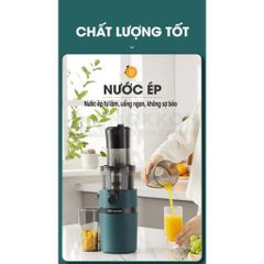 Máy Ép Chậm Trái Cây Mokkom MK-199 - Ép Nguyên Quả, Kiệt Bã 97% - Thiết Kế Gọn Nhẹ, Bảo Hành 1 Năm