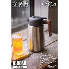 Bình Giữ Nhiệt 2Good B52 Cao Cấp 1,8L - Inox 304 Giữ Nóng Lạnh 24h, Thiết Kế Thời Trang, Bảo Hành 5 Năm