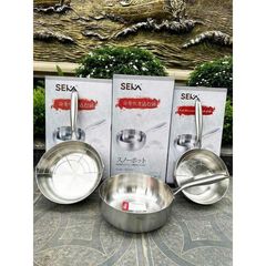 Chảo Sâu Lòng Nguyên Khối SEKA SK6030 - Chảo Inox Chống Dính Vĩnh Cửu Dùng Cho Mọi Loại Bếp - Hàng Chính Hãng Cao Cấp