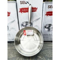 Chảo Sâu Lòng Nguyên Khối SEKA SK6030 - Chảo Inox Chống Dính Vĩnh Cửu Dùng Cho Mọi Loại Bếp - Hàng Chính Hãng Cao Cấp