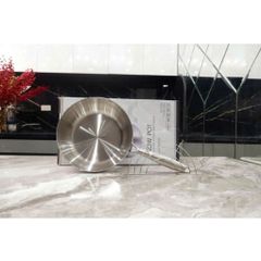 Chảo Sâu Lòng Nguyên Khối SEKA SK6030 - Chảo Inox Chống Dính Vĩnh Cửu Dùng Cho Mọi Loại Bếp - Hàng Chính Hãng Cao Cấp