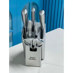 Bộ Dao Nhật Cao Cấp Global 7 Món - Thép Không Gỉ Cromova 18, Dụng Cụ Bếp Chuyên Nghiệp, Đặc Biệt Cho Đầu Bếp Tại Gia