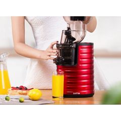 Máy Ép Trái Cây Chậm SAVTM JE-31 250W Đỏ - Ép Nguyên Quả, Giữ Dinh Dưỡng Tối Đa, Bảo Hành 12 Tháng, Tiện Lợi Cho Gia Đình