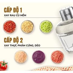 Máy Xay Thịt Đa Năng Unie UM366, 400W, 2 Cối Thủy Tinh, Chống Tắc, An Toàn, Dễ Vệ Sinh - Sản Phẩm Chính Hãng Cho Bếp Gia Đình