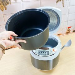 Nồi Cơm Điện Tử 1.8L LocknLock EJR351BRW - Chống Dính, Điều Khiển Điện Tử, Dành Cho Gia Đình 4-6 Người - Bảo Hành 2 Năm