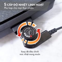 Bếp Nướng Điện Không Khói Seka SK540 - 1800W, Mặt Nhôm Chống Dính, Thiết Kế Sang Trọng, Bảo Hành 2 Năm