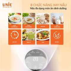 Máy Làm Sữa Hạt Đa Năng Unie UMB10 - 8 Chức Năng Thông Minh, Dung Tích 1L, Thiết Kế Sang Trọng, Hàng Chính Hãng