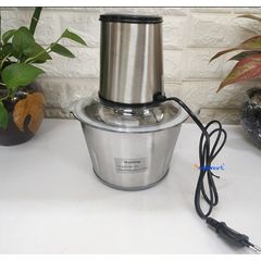 Máy Xay Thịt LocknLock EJM172 Inox 2L - Đa Năng 300W, Lưỡi 4 Cánh Sắc Bén - Dễ Dàng Xay Thịt, Cá, Rau Củ, Bảo Hành 2 Năm
