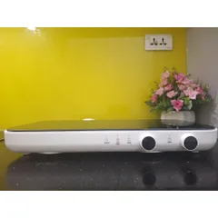 Bếp Điện Từ Đôi LocknLock EJI326WHT - Siêu Mỏng, Mặt Kính Chịu Nhiệt, Khóa An Toàn, Hẹn Giờ - Công Suất 2800W, Bảo Hành 2 Năm