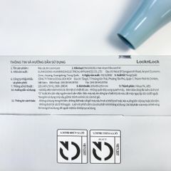 Máy Sấy Tóc LocknLock ENA144BLU Công Suất 1900W - Thiết Kế Hiện Đại, 3 Chế Độ Nhiệt, Bảo Hành 24 Tháng