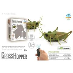 Đồ chơi con cào cào, châu chấu điều khiển từ xa chạy bằng pin có đèn sáng 7705 Grass Hopper Infrared Remote control