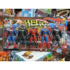 Đồ chơi 5 nhân vật siêu anh hùng Avengers Super Hero có đèn 283-5A