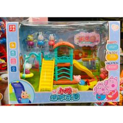 Đồ chơi nhà búp bê chủ đề công viên vui chơi của heo peppa 7531 Giao ngẫu nhiên