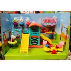 Đồ chơi nhà búp bê chủ đề công viên vui chơi của heo peppa 7531 Giao ngẫu nhiên