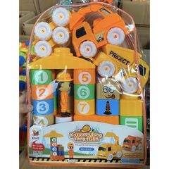 Túi Đồ Chơi Xếp Hình Kỹ Sư Xây Dựng 57 Chi Tiết 6005 - Đồ Chơi Tăng Cường Sáng Tạo và Kiên Trì Cho Trẻ Em