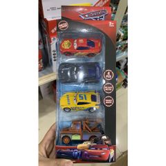 Bộ đồ chơi 4 xe ô tô sắt McQueen chạy bằng đà 899-20