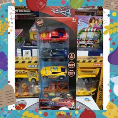 Bộ đồ chơi 4 xe ô tô sắt McQueen chạy bằng đà 899-20