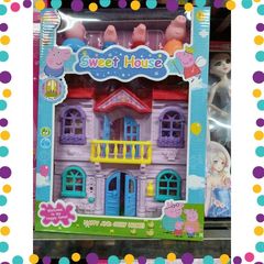 Đồ Chơi Nhà Búp Bê Heo Peppa Có Đèn Và Nhạc #5806A Sweet House
