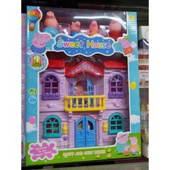 Đồ Chơi Nhà Búp Bê Heo Peppa Có Đèn Và Nhạc #5806A Sweet House