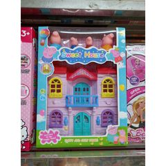 Đồ Chơi Nhà Búp Bê Heo Peppa Có Đèn Và Nhạc #5806A Sweet House