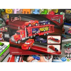 Bộ đồ chơi xe ô tô McQueen bằng kim loại gồm 1 xe tải lớn và 4 xe nhỏ 1314-1 234017