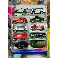 Đồ chơi mô hình xe 10 chiếc xe ô tô sắt chạy đà Die Cast Super Speed 1:64 625