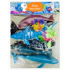 Đồ chơi mô hình động vật gồm 6 con cá ở đại dương (388-34)