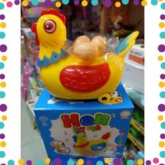 Đồ chơi con gà đẻ trứng chạy bằng pin có đèn và nhạc (2282 951) giao ngẫu nhiên