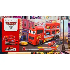 Đồ chơi xe ô tô tải 2 tầng McQueen 95 chở 2 xe ô tô nhỏ chạy bằng đà 152 234082