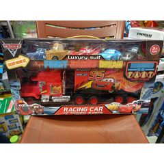 Đồ chơi xe ô tô tải Mcqueen và 5 xe nhỏ chạy bằng đà 919-115