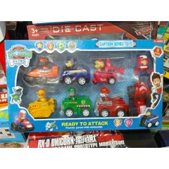 Đồ chơi đội chó cứu hộ gồm 7 xe chạy bằng đà A9 777