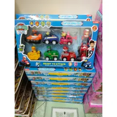 Đồ chơi đội chó cứu hộ gồm 7 xe chạy bằng đà A9 777