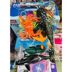 Đồ chơi mô hình 7 loài động vật biển 388-72 rùa, tôm, cua, cá biển 234106