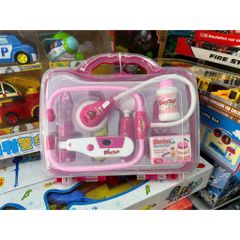 Hộp đồ chơi dụng cụ y tế, đồ chơi bác sĩ có đèn sáng 8814