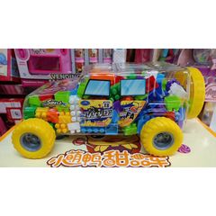 Đồ chơi xếp hình bằng nhựa đựng trong hộp xe ô tô giao màu ngẫu nhiên, gồm 160 chi tiết 229