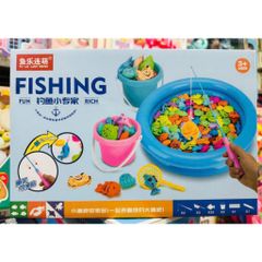Đồ chơi câu cá gồm 20 con cá, bể bằng phao 9962 234145