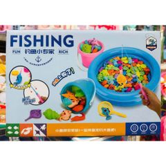 Đồ chơi câu cá gồm 20 con cá, bể bằng phao 9962 234145