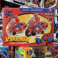 Siêu nhân người nhện Spider man đi xe máy chạy bằng pin có đèn và nhạc, chọn ngẫu nhiên 498-1 HX28198