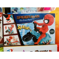 Đồ Chơi Siêu Nhân Người Nhện Spider Man Đi Xe Đạp Phát Nhạc Và Đèn Sáng (HX143)