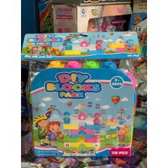 8900 DIY BLOCKS PARK Đồ chơi túi xếp hình chủ đề công viên giải trí gồm 29 chi tiết