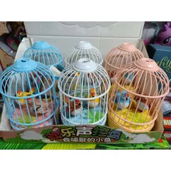 Đồ chơi lồng chim có đèn và âm thanh tiếng chim hót - giao ngẫu nhiên (5508A 888) 234197