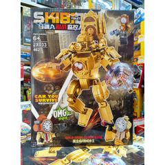Đồ chơi lắp ráp Skibidi Toilet JX033 Gold Titan Clock King 234202