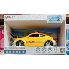 Đồ chơi xe ô tô taxi chạy bằng pin có đèn và âm thanh, mở được cửa (9901) giao màu ngẫu nhiên 234232